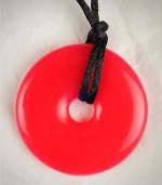 Teething Bling Pendant - Candy Apple